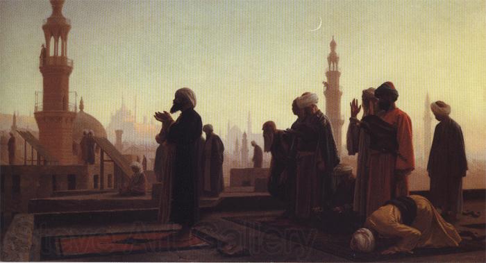 Jean - Leon Gerome Rooftop Prayer Norge oil painting art